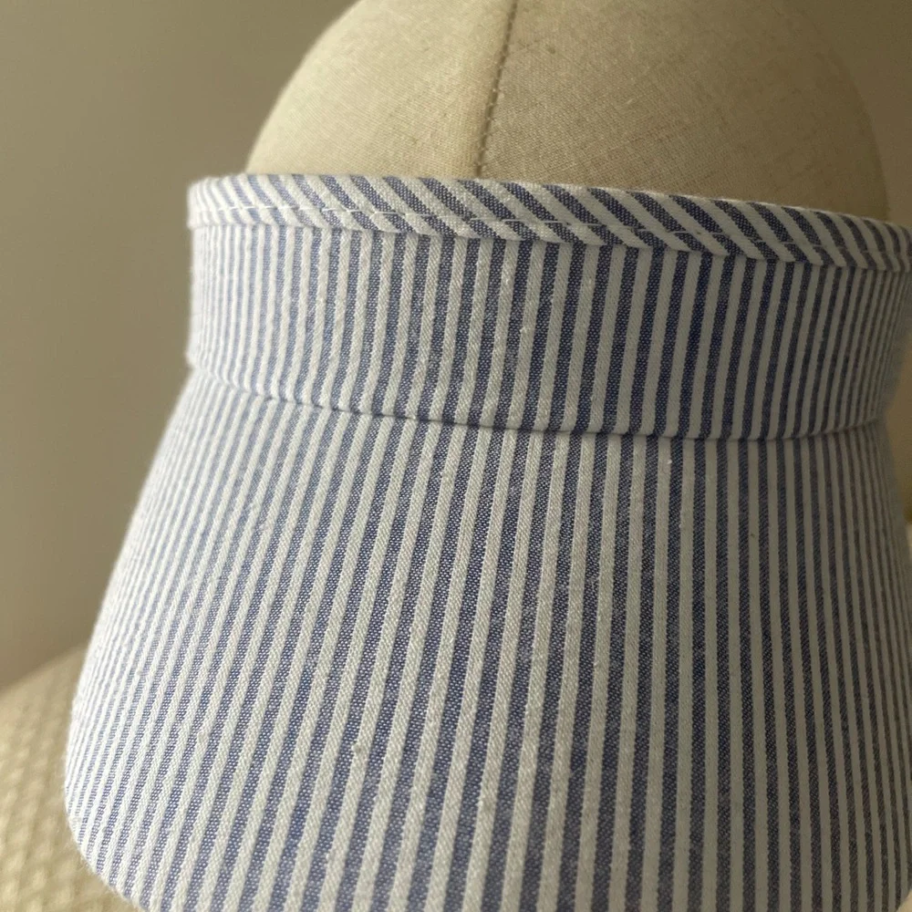 Sun N Sand  Blue Nautical Visor Hat with Adjustable Fit - Picture 4 of 8